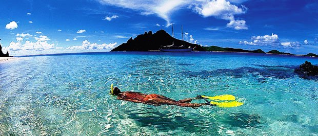 Swimming in Fiji
